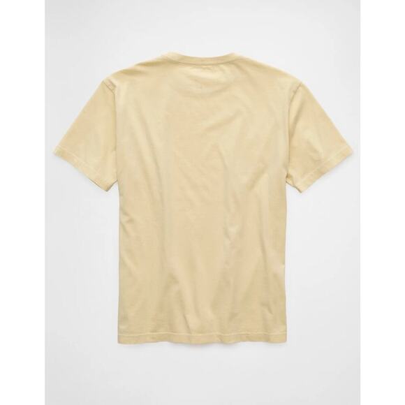 American Eagle AE Mens Citron/Cream Logo Graphic T-Shirt/Tee | NEW/NWT!! - Picture 4 of 13